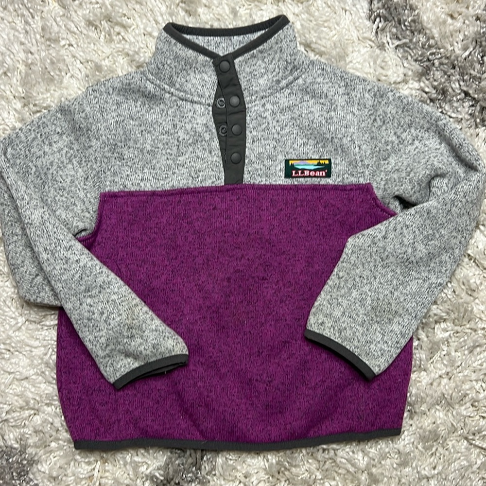 LL Bean 4T girl pullover sweater